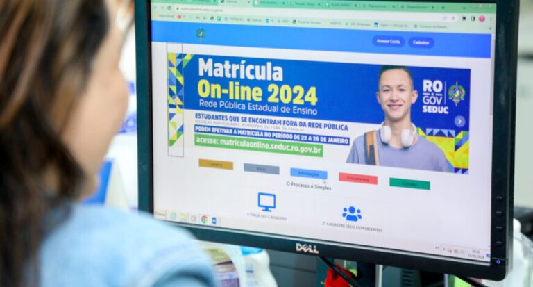 Matrícula on-line para estudantes que vão ingressar na Rede Estadual de Ensino segue até sexta-feira