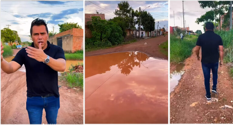 Vereador Edimilson Dourado fiscaliza ruas do Bairro Cidade Nova