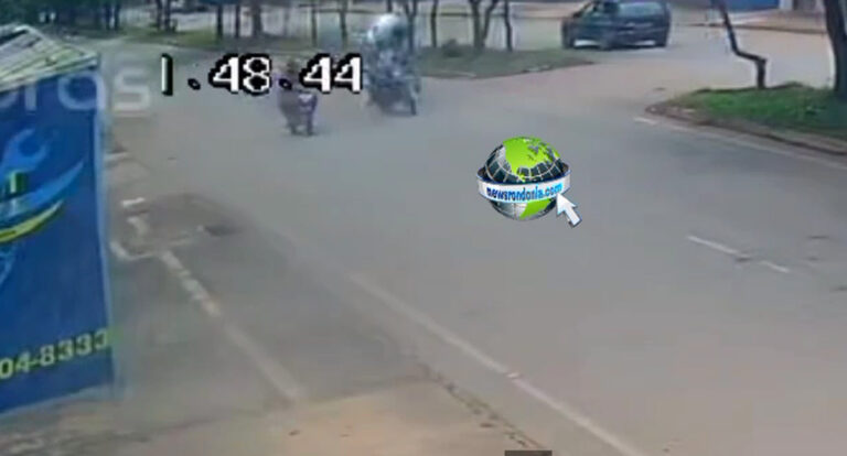 VÍDEO: Atropelamento envolvendo duas motos deixa quatro vítimas na Avenida Mamoré