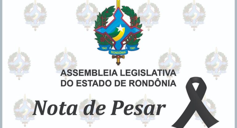 Nota de pesar pelo falecimento do vereador Ronei Rodrigues Antunes