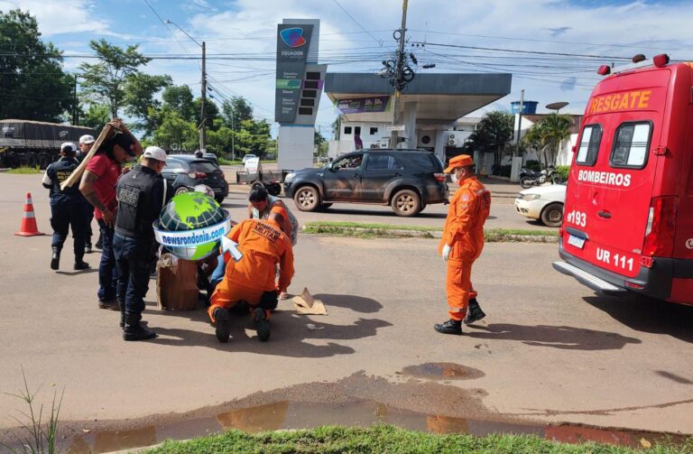 URGENTE: Motorista foge depois de causar grave acidente com motociclista na zona leste