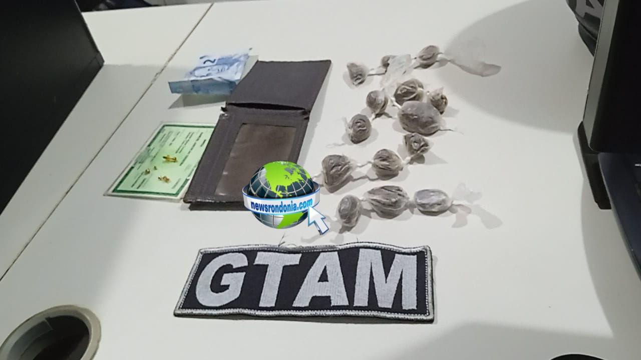 PM recebe denúncia e prende suspeito vendendo maconha no Skate Parque