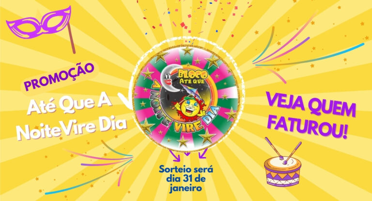 Saiba quem são os ganhadores da promoção. O Bloco Até Que a Noite Vire Dia vai agitar Porto Velho no dia 03 de fevereiro.