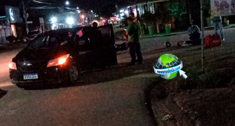 Colisão entre veículos deixa motoboy lesionado no centro