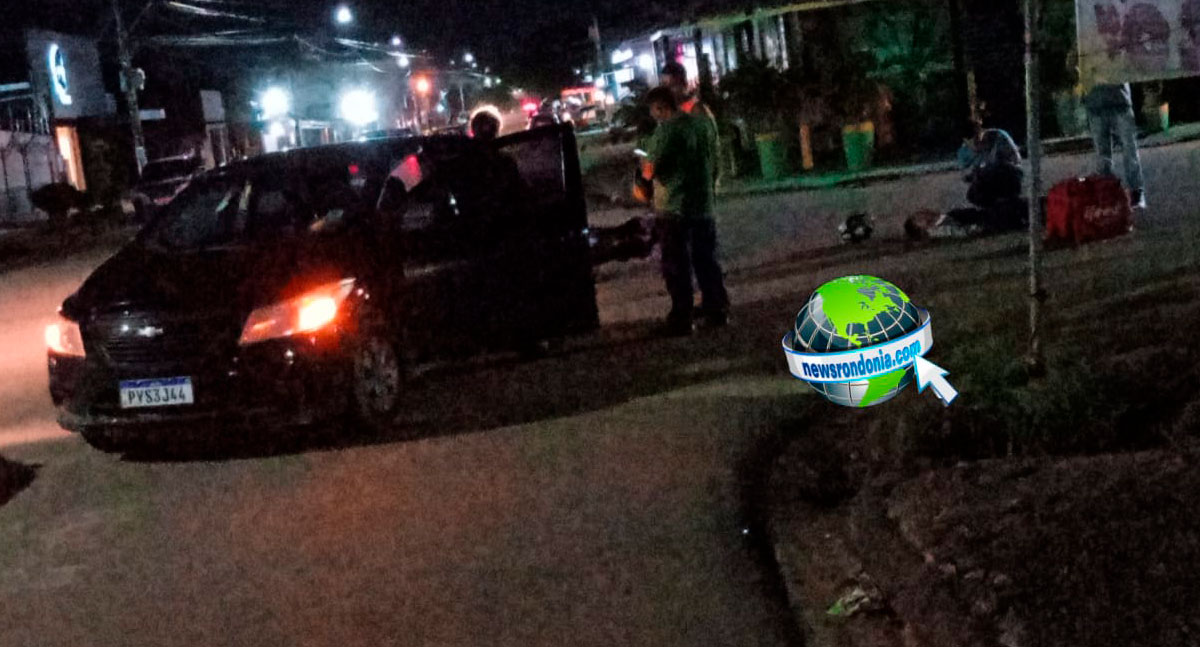 Colisão entre veículos deixa motoboy lesionado no centro