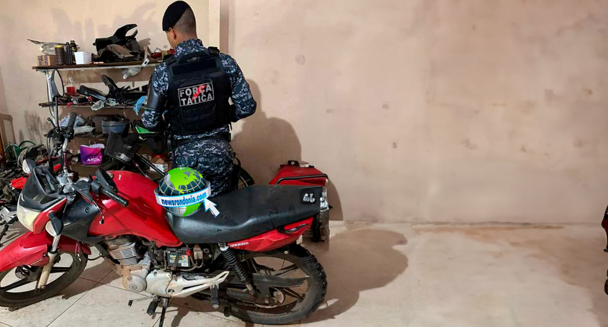 PM recupera motos roubadas e prende dono de oficina por receptação na zona leste de Porto Velho