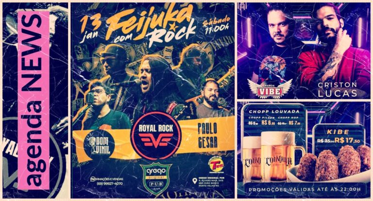 Agenda News: Fim de semana de rock e feijoada no Grego Original Pub - News Rondônia