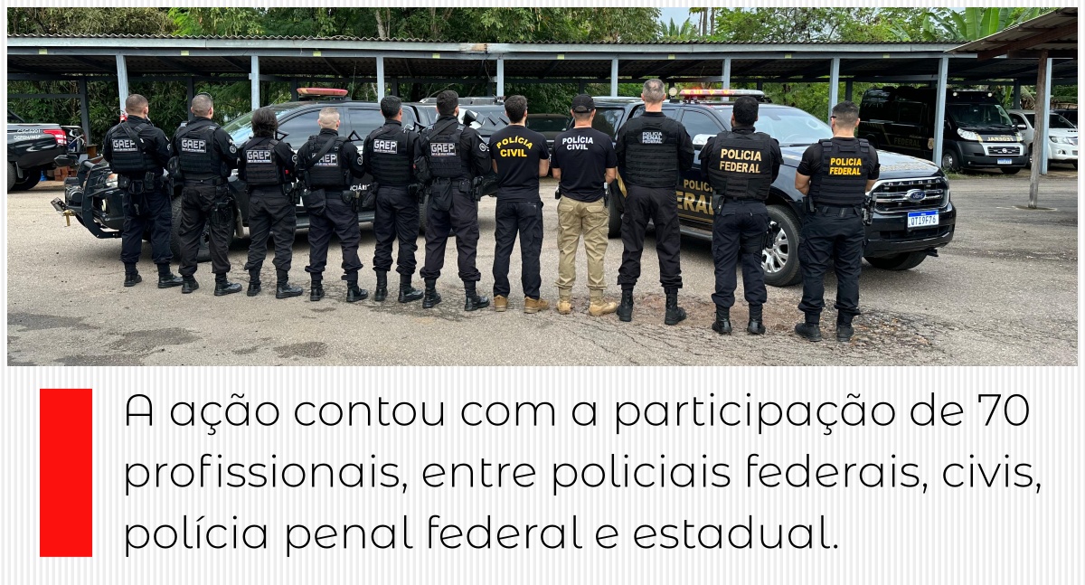 Operação Seven: FICCO/RO mobiliza equipes policiais em Porto Velho para executar 10 mandados de busca e apreensão contra organização criminosa - News Rondônia A ação contou com a participação de 70 profissionais, entre policiais federais, civis, polícia penal federal e estadual.