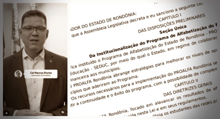 Marcos Rocha quer erradicar o analfabetismo em Rondônia ao lançar Programa de Alfabetização - News Rondônia