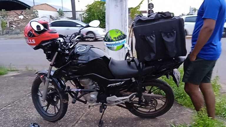 Bandidos saem do mato e assaltam motoboy que fazia entrega de pizzas - News Rondônia