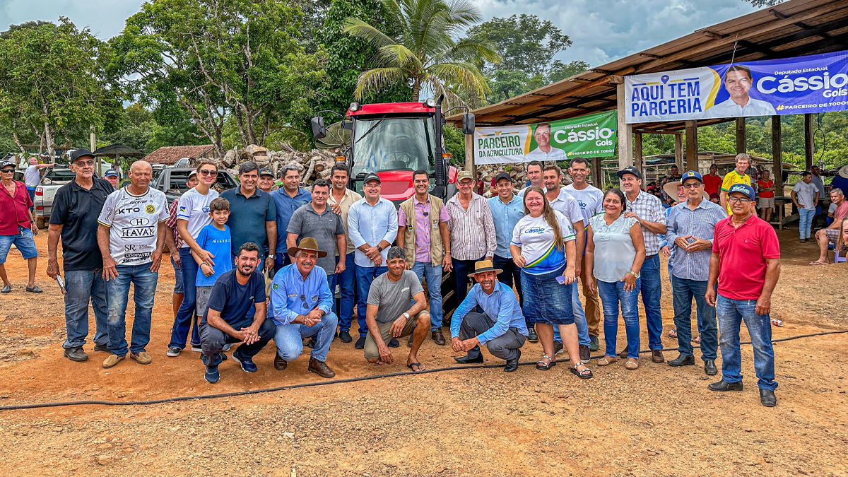 Deputado Cássio Gois fortalece agricultura familiar com investimento de R$ 300 mil em trator de última geração - News Rondônia