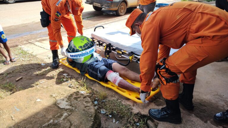 ASSISTA: Ladrão sofre grave acidente após roubar moto na zona leste