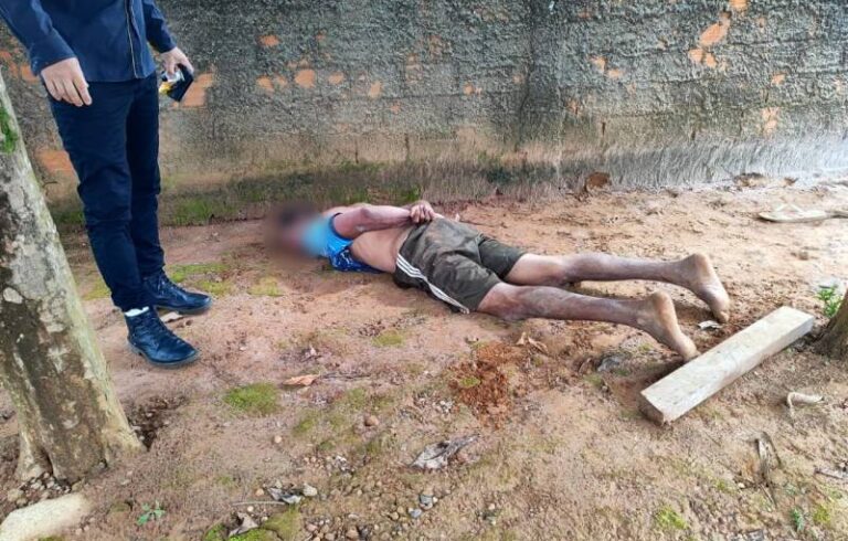 Ladrão é preso em flagrante e espancado por populares após furtar casa, em Vilhena