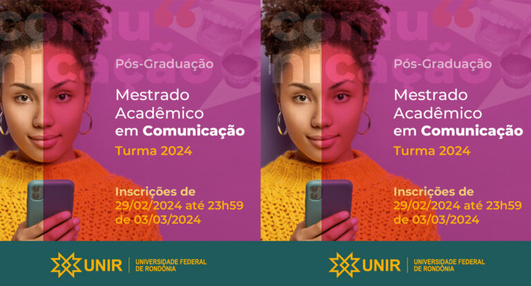 UNIR abre inscrições abertas para primeira turma de Mestrado em Comunicação