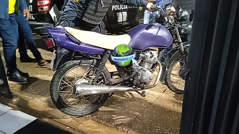 Homem é preso com moto roubada após sofrer acidente na Avenida Amazonas