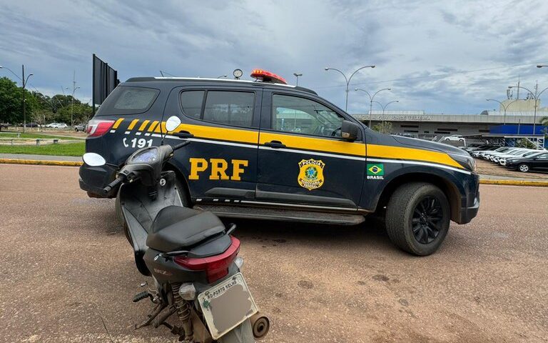 Em Porto Velho, PRF recupera motocicleta furtada