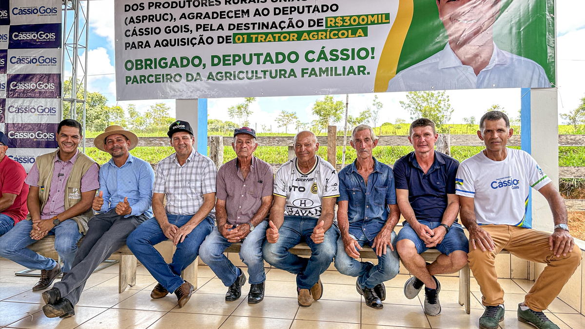 Deputado Cássio Gois fortalece agricultura familiar com investimento de R$ 300 mil em trator de última geração - News Rondônia
