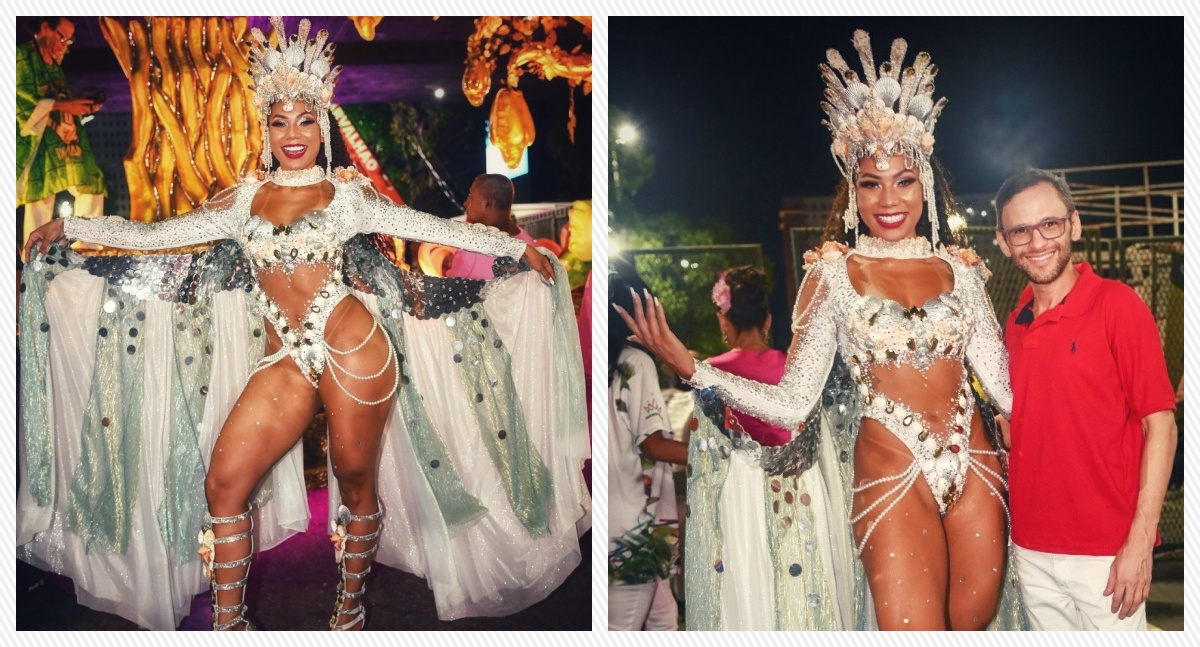 Layza Rebeca musa da Mangueira é produzida pelo maquiador Anderson para o carnaval do Rio de Janeiro - News Rondônia