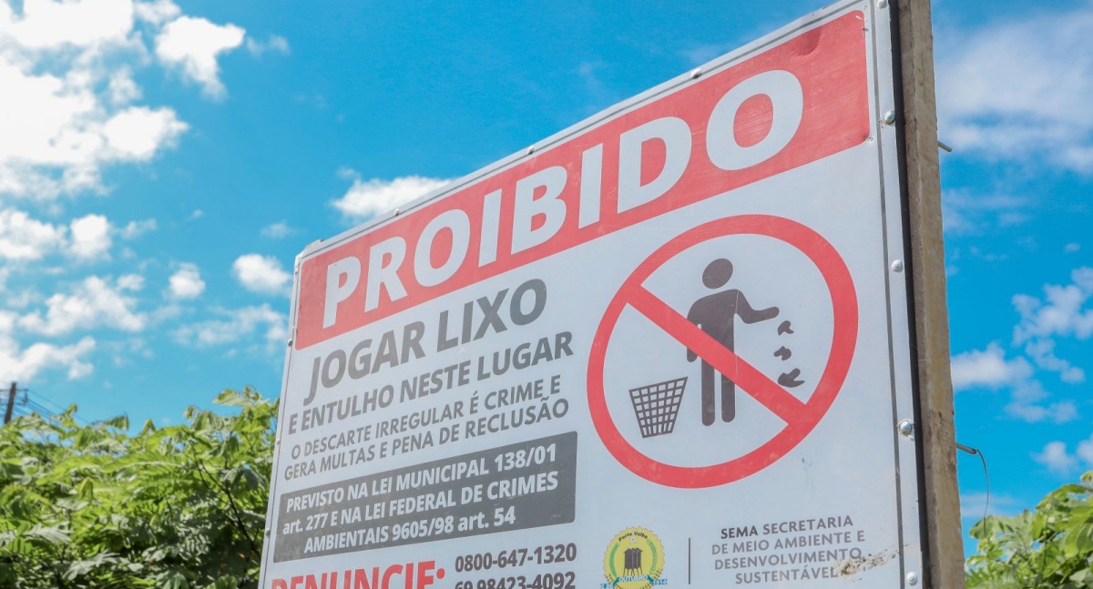 Prefeitura conta com ajuda de câmeras de monitoramento para flagrar descarte ilegal de lixo e entulhos em Porto Velho