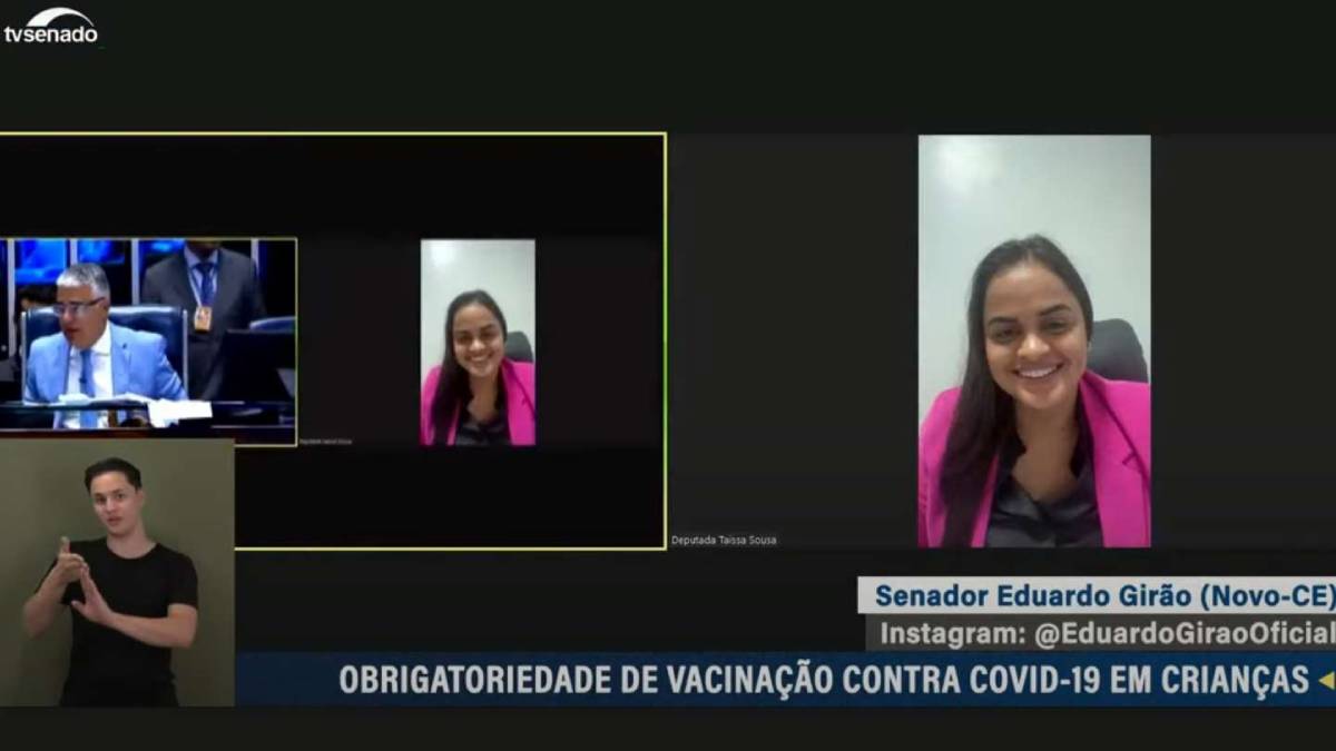 Dra Taíssa participa de debate sobre a obrigatoriedade da vacinação contra Covid-19 em crianças