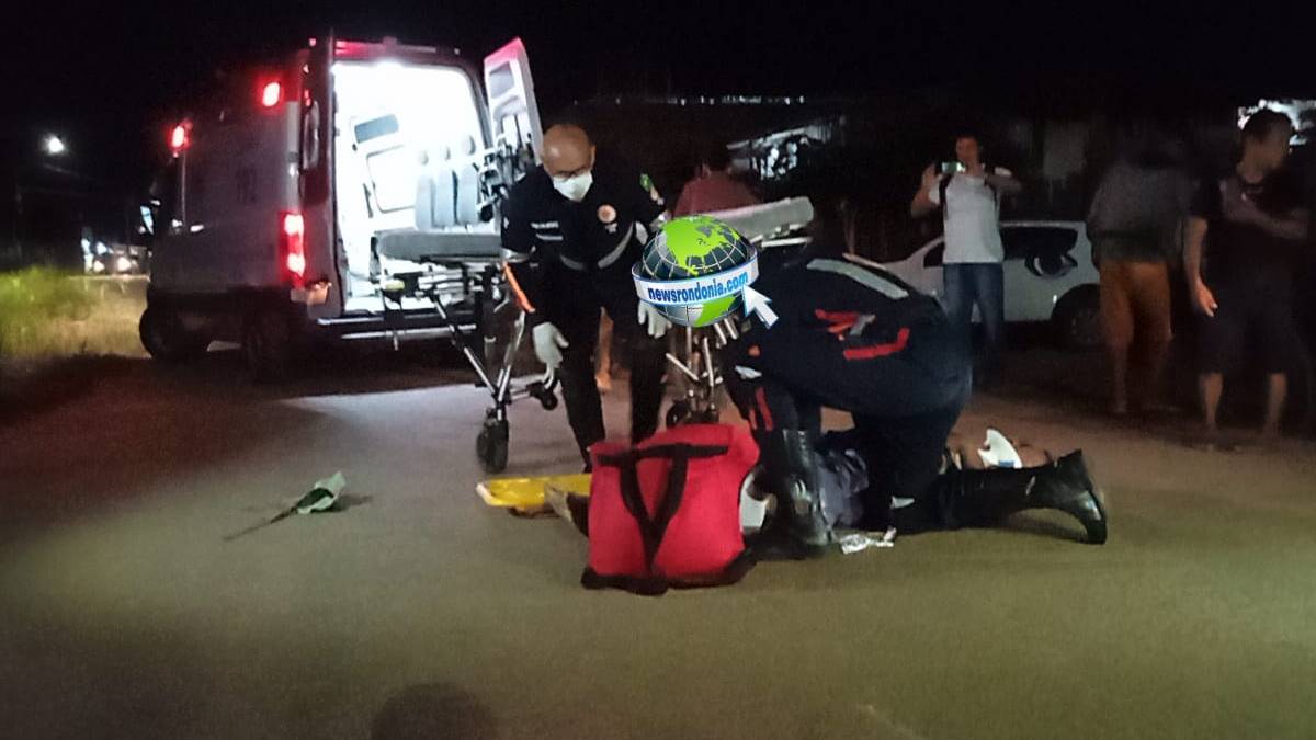URGENTE: Ciclista é socorrido após atropelamento na zona leste