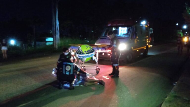 URGENTE: Motorista de Hilux foge após atropelar pedestre na BR-319