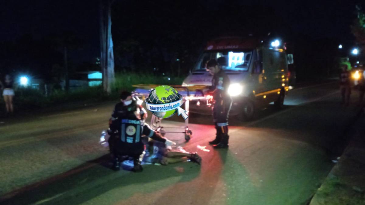 URGENTE: Motorista de Hilux foge após atropelar pedestre na BR-319