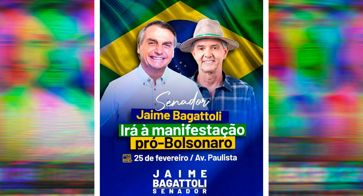 Jaime Bagattoli confirma presença no ato pró-Bolsonaro que acontecerá na Avenida Paulista, em SP