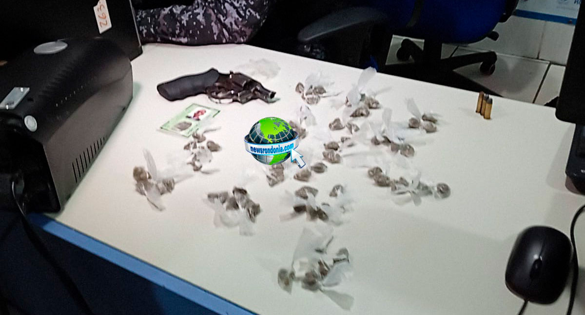 NO CRISTAL: Apenado monitorado é preso com arma e drogas na zona leste de Porto Velho - News Rondônia