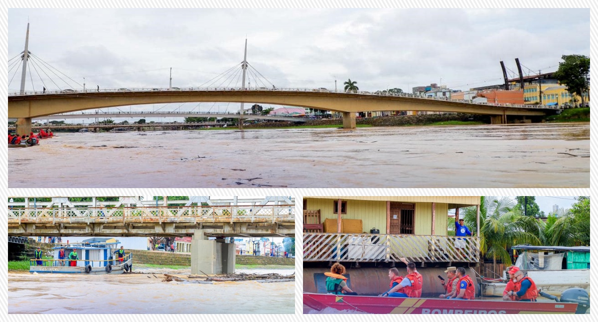 Alagados: cheia do Rio Acre atinge 33 bairros; prefeitura fala em 45 mil pessoas afetadas - News Rondônia