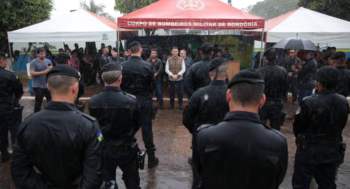 Governador Marcos Rocha entrega manutenção predial do quartel da PM, no distrito de Nova Londrina