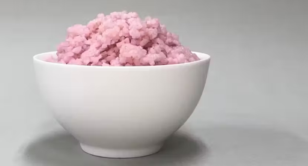 Arroz rosa com proteína animal, comida barata que reduz impacto ambiental