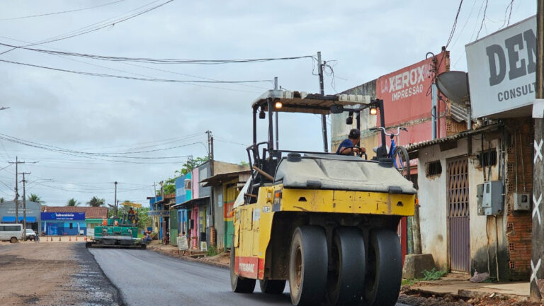 Pavimentação da Estrada dos Periquitos entra em fase final de execução - News Rondônia