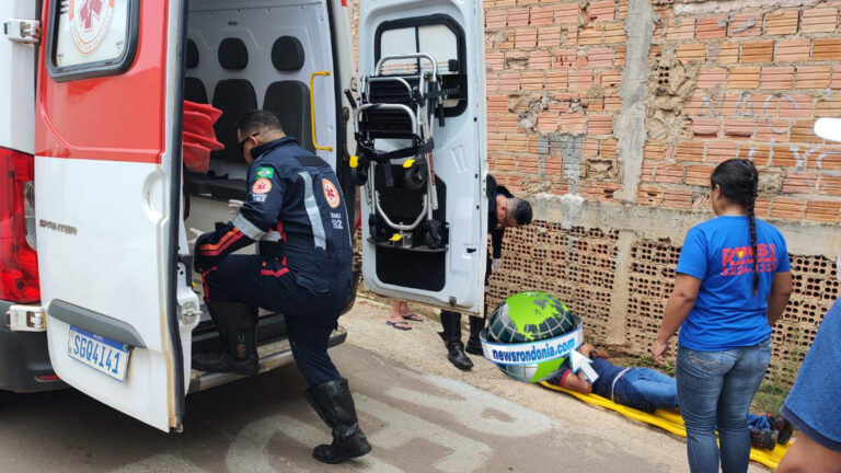 Adolescente sofre fratura em colisão com caminhão na zona sul - News Rondônia