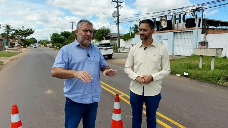 Vereador Fogaça e Secretário realizam vistoria na sinalização do bairro Embratel em Porto Velho
