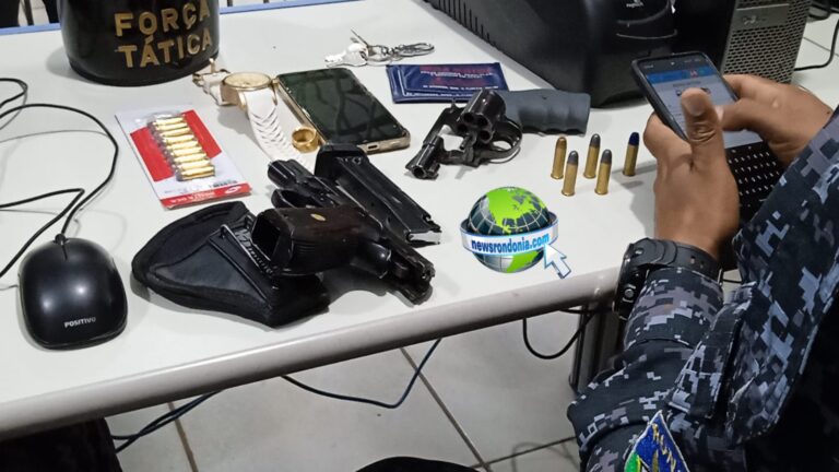 Força Tática prende vulgo "Pimpolho" com duas armas na zona sul