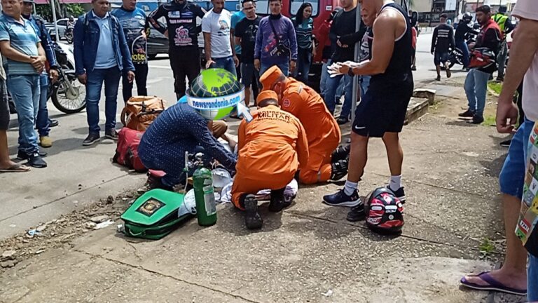 Bombeiros salvam motoboy vítima de infarto na Avenida Amazonas
