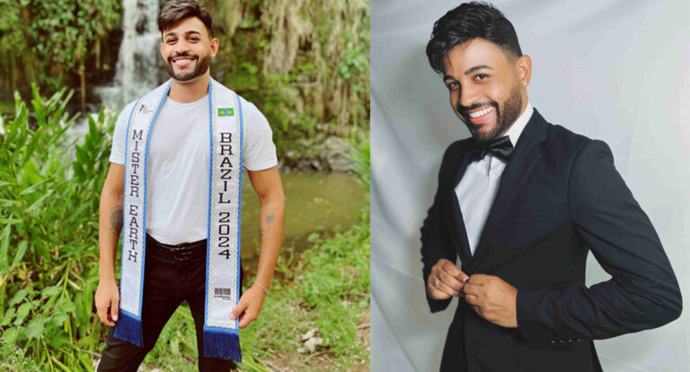 Maicon Santos representa o Brasil no Mister Earth International 2024 na Colômbia