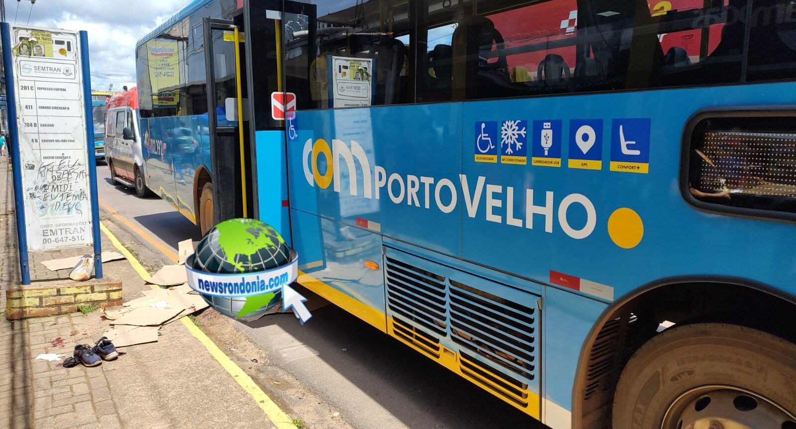 URGENTE: Homem tem pernas esmagadas por ônibus na 7 de Setembro