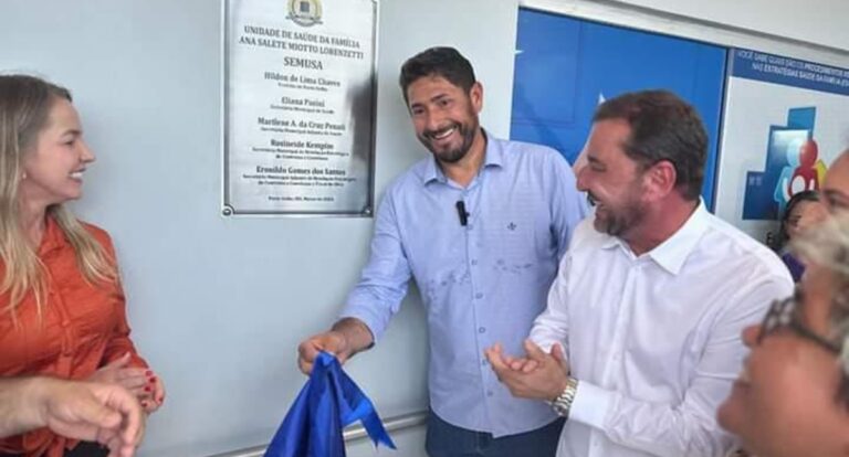 Presidente da Câmara Municipal participa da inauguração da nova UBS em Vista Alegre do Abunã