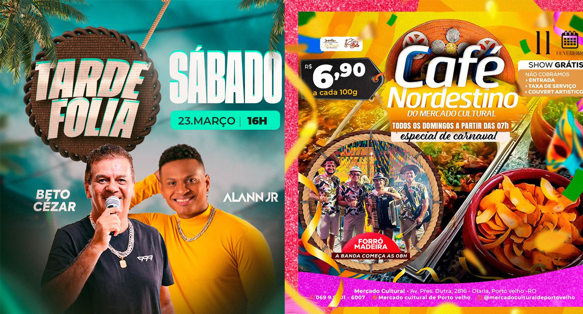 SHOWS - Nesta sexta terá seresta e pagode no Mercado Cultural