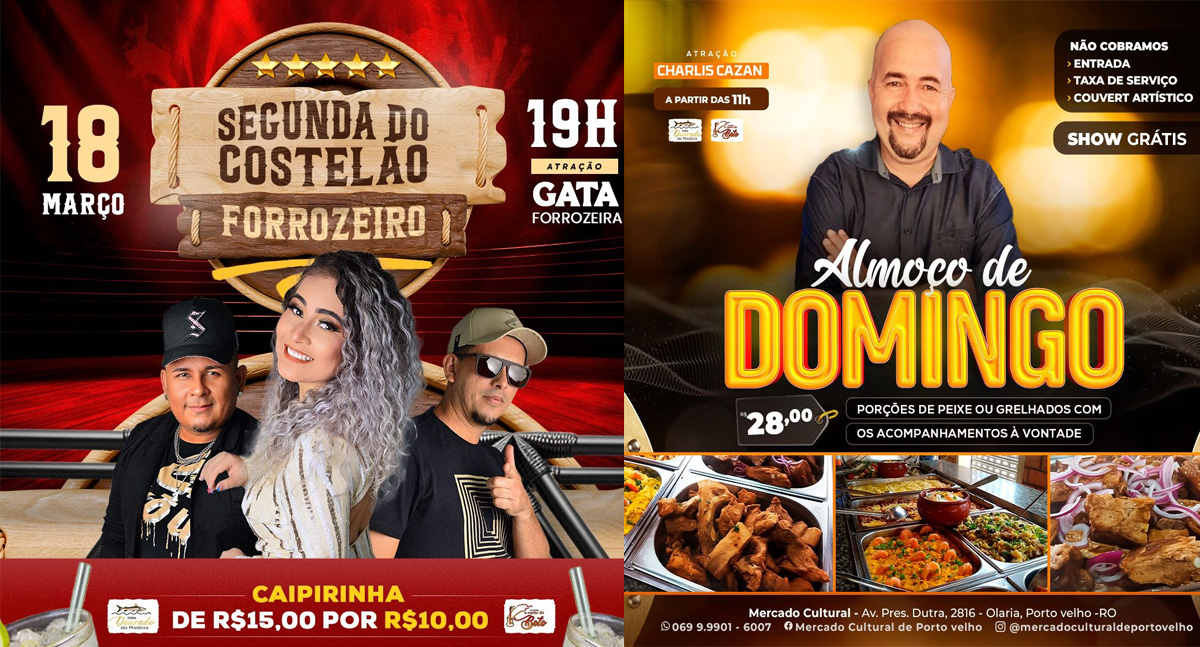 Confira as atrações do final de semana do Mercado Cultural - News Rondônia Confira as atrações do final de semana do Mercado Cultural