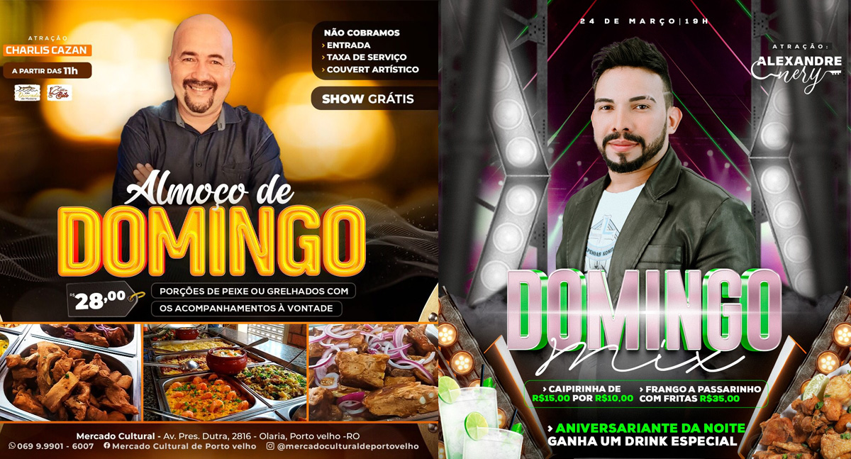 SHOWS - Nesta sexta terá seresta e pagode no Mercado Cultural