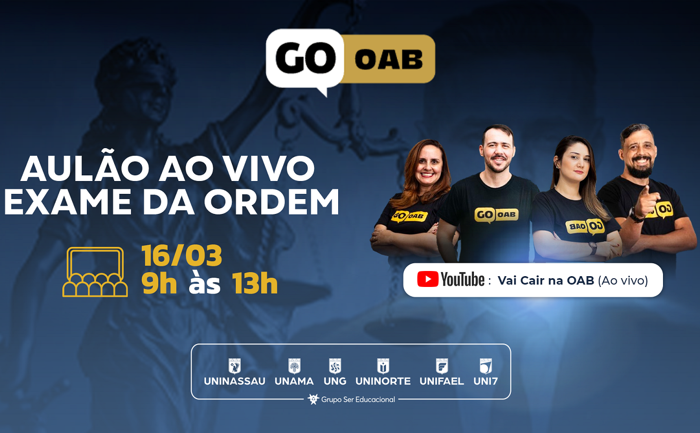 Aulão prepara alunos de Direito para o Exame de Ordem Unificado