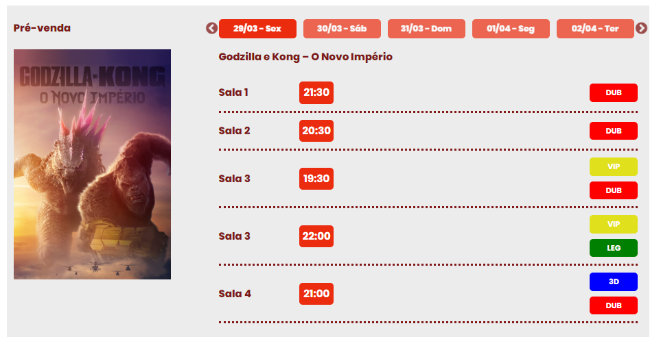 Em Cartaz: 'Godzilla vs. Kong - O Novo Império' - News Rondônia