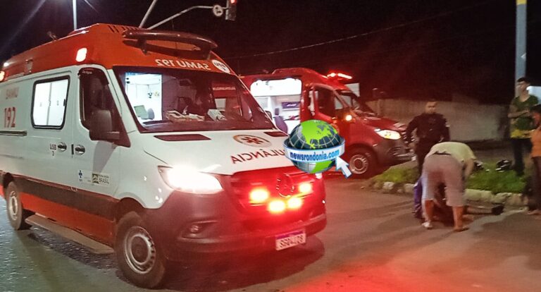 Casal sofre fraturas em colisão com carro na Guaporé