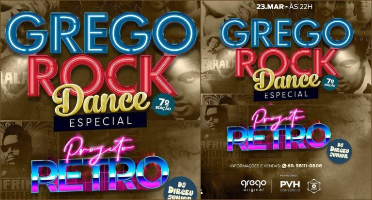 Agenda News: Grego Rock Dance Especial, uma Noite de Flashback e energia contagiante!