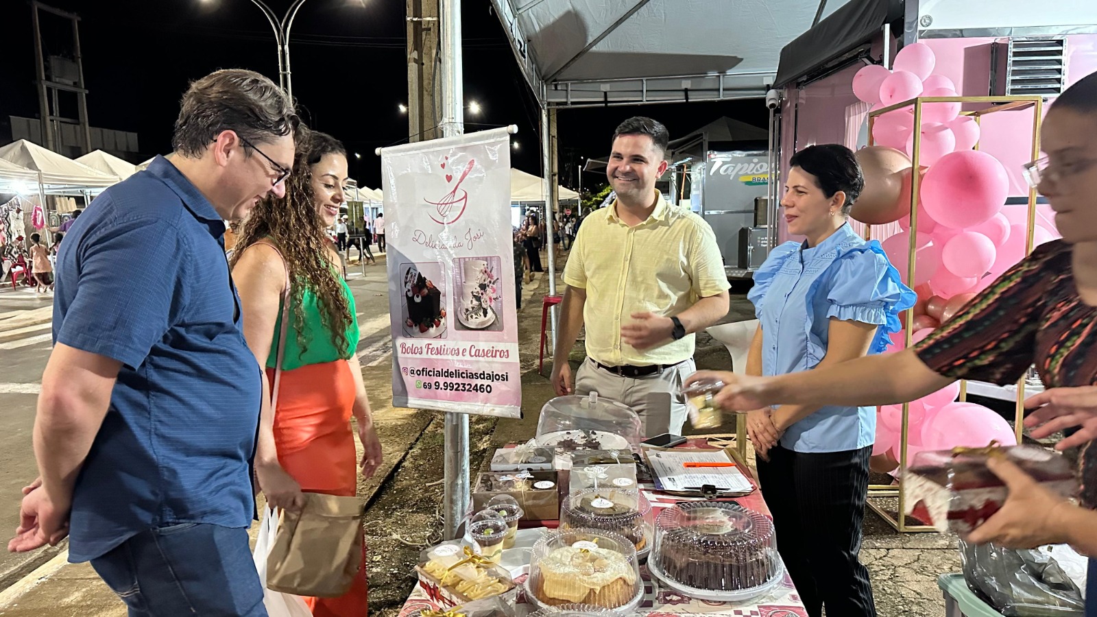 Feira de empreendedorismo feminino movimenta a economia em Jaru; evento continua nesta quinta-feira a partir das 18h