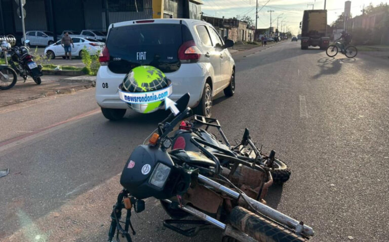 Motoboy sofre lesão em batida atrás de carro na zona leste - News Rondônia