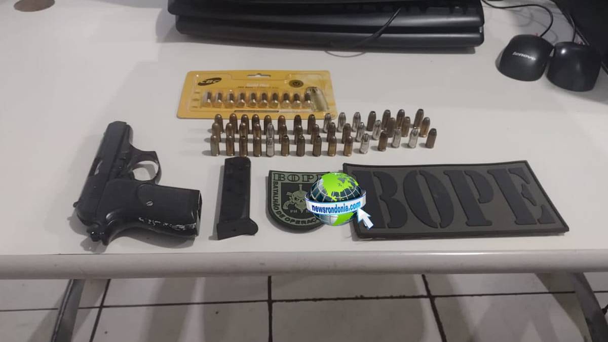 BOPE prende homem com pistola municiada na zona norte de Porto Velho